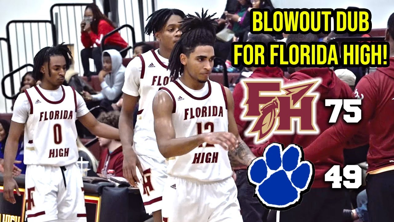 HIGHLIGHTS: Florida High 75, Godby 49 | 2024 Florida High School Basketball