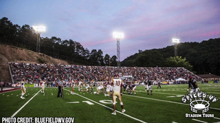 History of Mitchell Stadium in Bluefield - America's Best High School Football Stadium?
