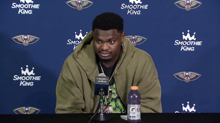 Zion Williamson Talks BIG WIN vs Warriors, FULL Postgame Interview