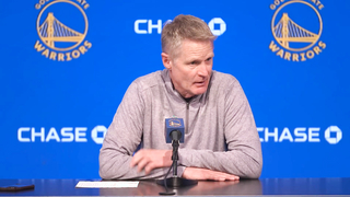 Steve Kerr and Klay Thompson react to fans booing in the last two games
