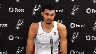 Victor Wembanyama talks win vs Pistons, Postgame Interview