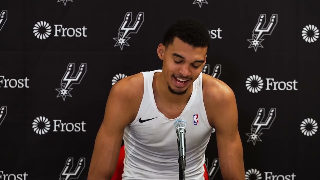 Victor Wembanyama talks win vs Pistons, Postgame Interview