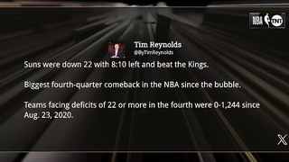 NBA on TNT crew reacts to Suns EPIC COMEBACK WIN vs Kings