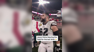Jason Kelce's last walk off the field
