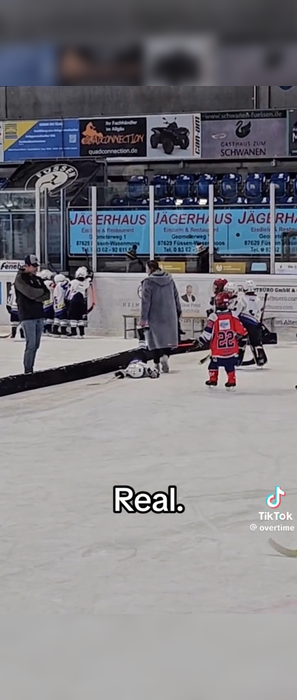 Mom dragging son off ice during hockey practice