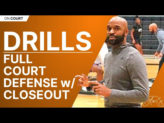 Full Court Defensive Conditioning Drill (w/ Slides & Closeouts)