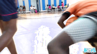 Football Standout Caleb Saint Fleur can hoop too !