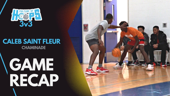 Football Standout Caleb Saint Fleur can hoop too !