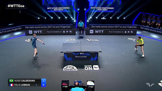 Hugo Calderano vs Felix Lebrun | MS Final | WTT Star Contender Goa 2024