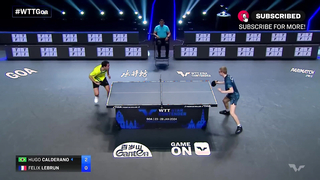 Hugo Calderano vs Felix Lebrun | MS Final | WTT Star Contender Goa 2024