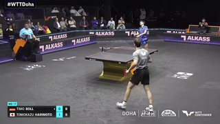 Timo Boll vs Tomokazu Harimoto | MS Final | WTT Contender Doha 2024