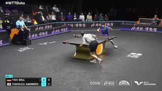 Timo Boll vs Tomokazu Harimoto | MS Final | WTT Contender Doha 2024