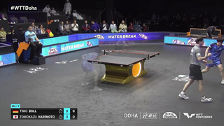 Timo Boll vs Tomokazu Harimoto | MS Final | WTT Contender Doha 2024