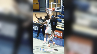 Presbyterian Basketball :Jonah Pierce with the Monster Slam from Sage Teel