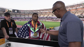 Noah Lyles SHOCKS THE WORLD with 100m gold medal in classic championship final | NBC Sports