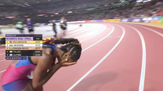 Sha'Carri Richardson blazes to 100m gold | World Athletics Championships Budapest 23