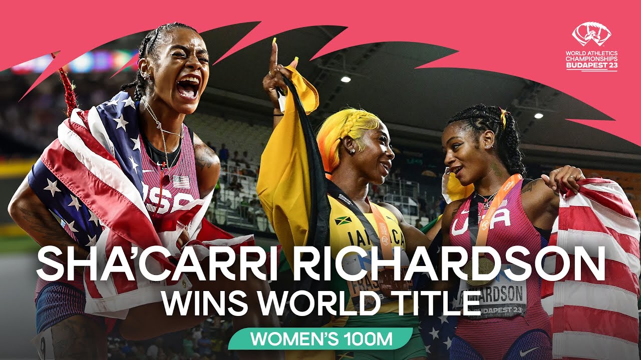 Sha'Carri Richardson blazes to 100m gold | World Athletics Championships Budapest 23
