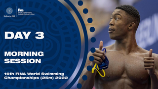 LIVE | FINA World Swimming Championships (25m) 2022 | Melbourne | Day 3 | Morning Session