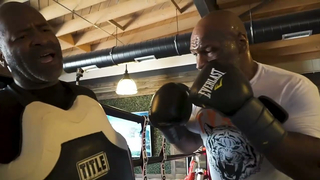 Mike Tyson Gets In Some Training