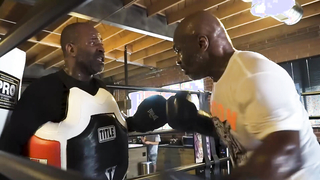 Mike Tyson Gets In Some Training