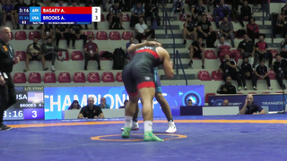 Arslan BAGAEV (AIN) vs. Aaron Marquel BROOKS (USA) | U23 World Championships 2023 | Semi Final | FS