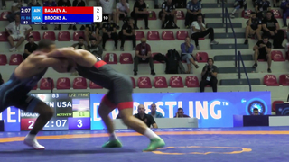 Arslan BAGAEV (AIN) vs. Aaron Marquel BROOKS (USA) | U23 World Championships 2023 | Semi Final | FS
