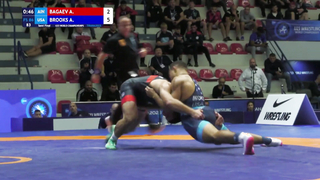 Arslan BAGAEV (AIN) vs. Aaron Marquel BROOKS (USA) | U23 World Championships 2023 | Semi Final | FS