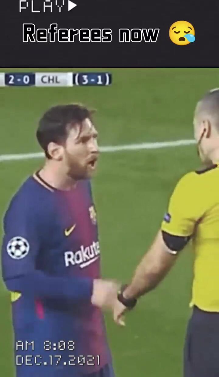 Pierluigi Collina vs referees today