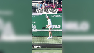 Genie Bouchard makes her pickleball debut