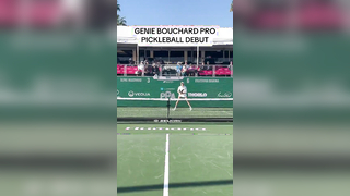 Genie Bouchard makes her pickleball debut