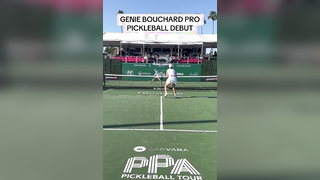 Genie Bouchard makes her pickleball debut