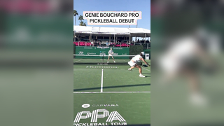 Genie Bouchard makes her pickleball debut