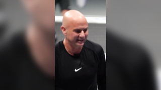 Pickleball Slam 2 : points From Jack Sock and Andre Agassi win over Team McEnroe