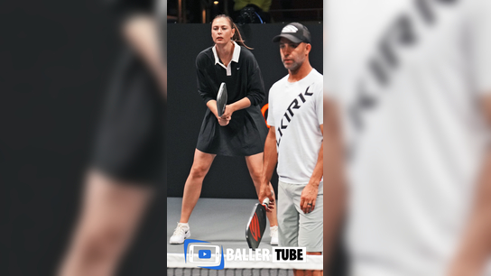 Epic Showdown at Pickleball Slam Round 2: Graf and Sock Clash with Sharapova and Blake