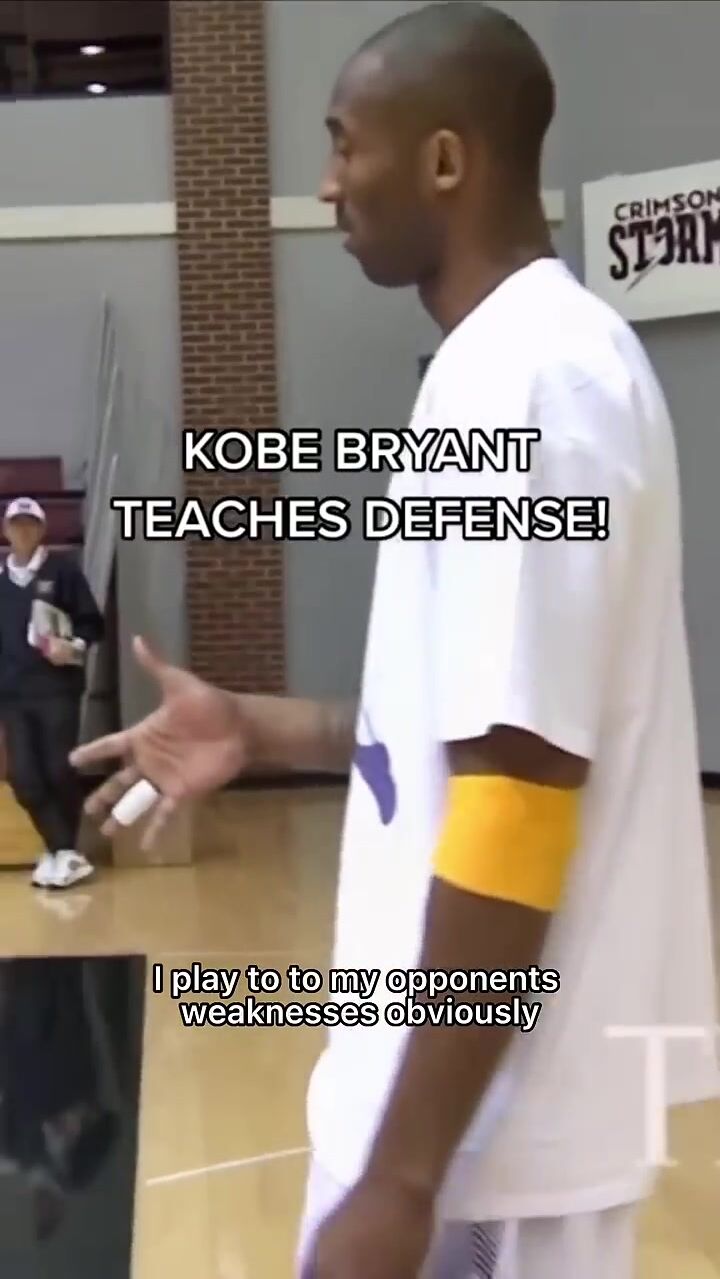 Kobe Bryant Teaches simple but effective tactic on defense