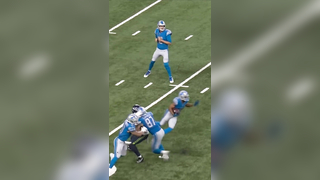 Jared Goff with a fake so good he baited a late hit and a sack celebration