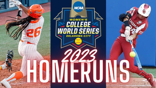 Swing for the Fences: Rewind of Home Runs from the 2023 Women's College World Series (WCWS)