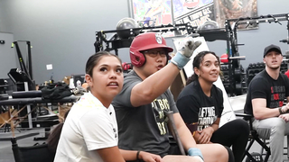 College Softball Girls vs. Pro Baseball Pitcher