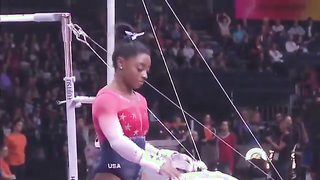 Simone Biles Breaks U.S. Women Gymnastics Team Record.