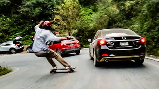 Luke Spud's Intense Descent Down Mexico's Wild Cliffside Road