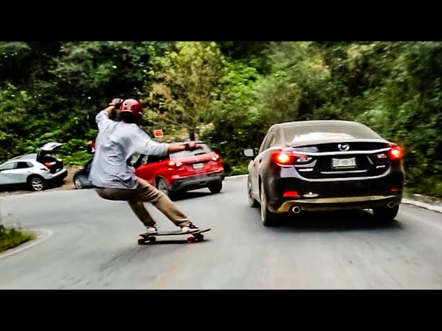Luke Spud's Intense Descent Down Mexico's Wild Cliffside Road
