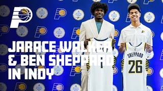 Jarace Walker and Ben Sheppard First Day in Indiana | Indiana Pacers
