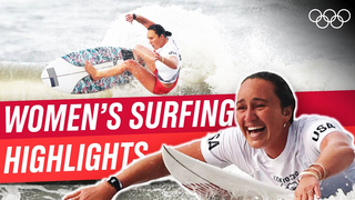 Top Women's Surfing Moments at Tokyo 2020!