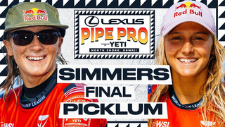 Caitlin Simmers vs. Molly Picklum | Lexus Pipe Pro presented by YETI - Final Heat Replay