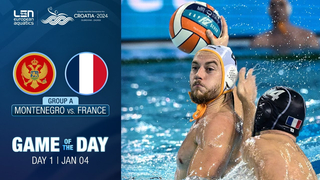 Montenegro vs. France | Thrilling Opener at 2024 European Water Polo Championships Highlights