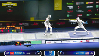 CHEUNG Ka Long vs Nick ITKIN - 2024 Turin Grand Prix Semi-Final Highlights | Hong Kong Fencer Shines
