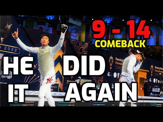 Cheung Ka Long's Incredible Comeback vs. Alexander Choupenitch - Olympic Foil Fencing Highlights