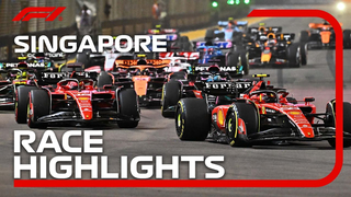 Thrilling Race Action at the 2023 Singapore Grand Prix