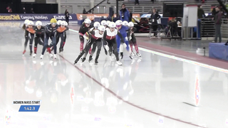 Ivanie Blondin Dominates Mass Start Women | Salt Lake City 2024 Speed Skating