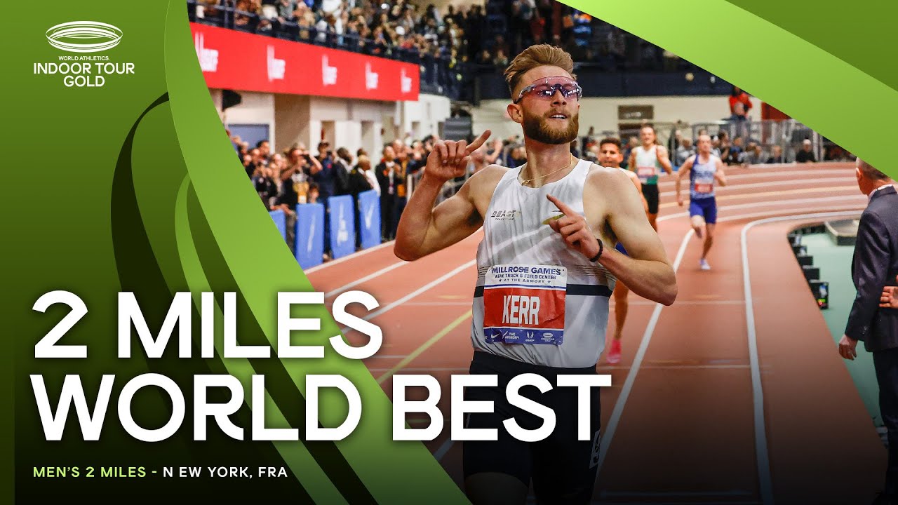 Josh Kerr's Record-Breaking 2-Mile Run at World Indoor Tour 2024